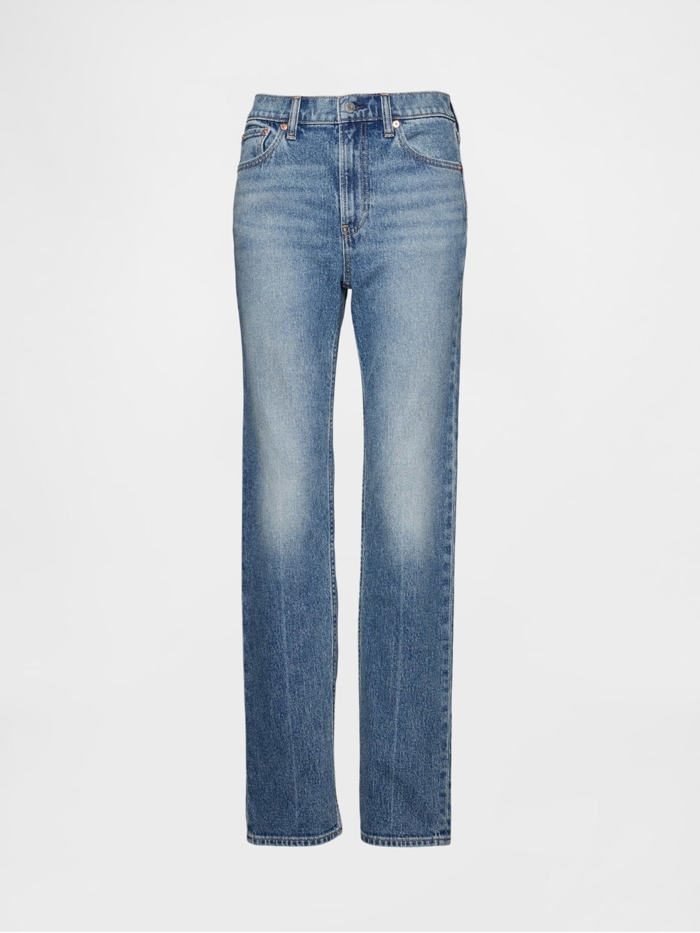 GAP High-Rise 90s Slim Straight Jeans (Petite) - Picture 7 of 8